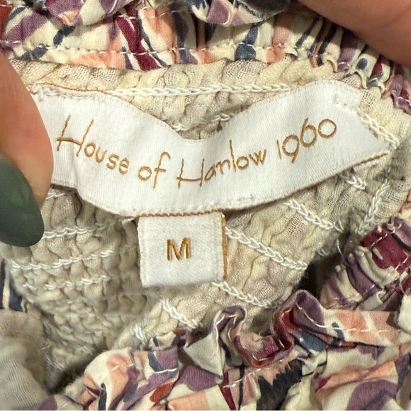 House‎ of Harlow 1960 Paisley Puff-Sleeved Maxi Dress - Picture 9 of 9